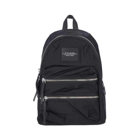 Marc Jacobs Large Black Nylon Backpack With Leather Accents - NWT - Picture 1 of 5